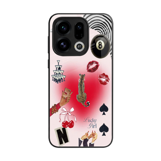 Lucky Charm back phone cover | glass case for oppo find x9