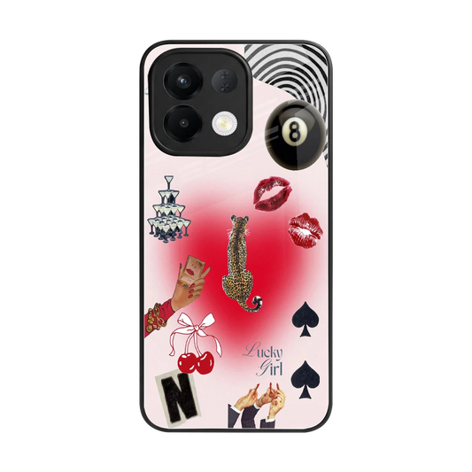 Lucky Charm back phone cover | glass case for oppo k13 5g