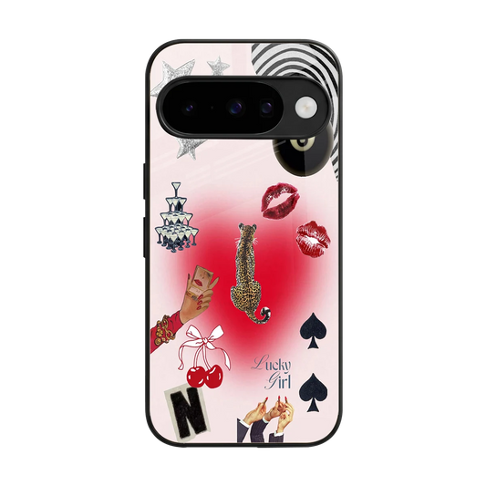 Lucky Charm back phone cover | glass case for google pixel 10