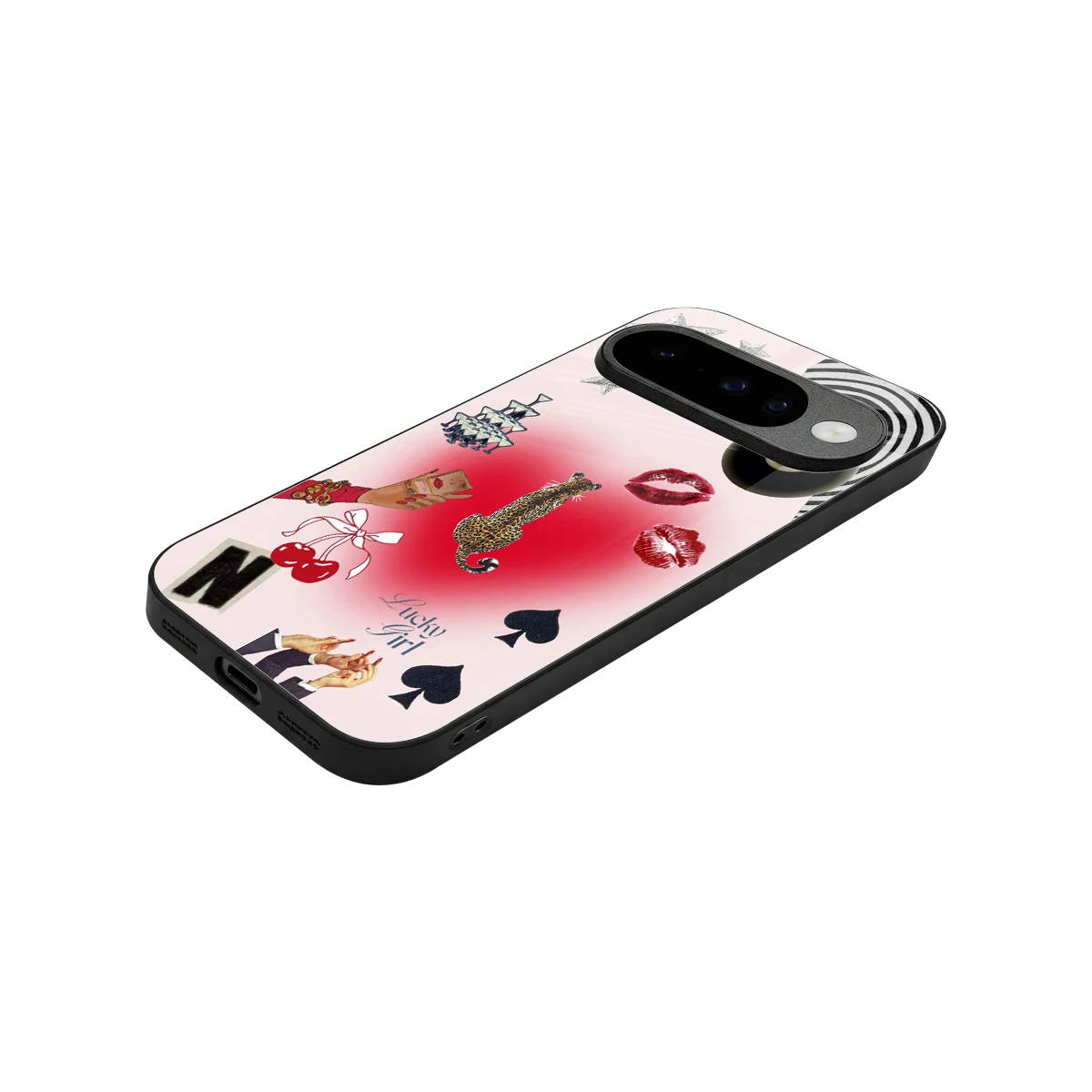 Lucky Charm stylish phone case for google pixel 10 | glossy glass and slim fit