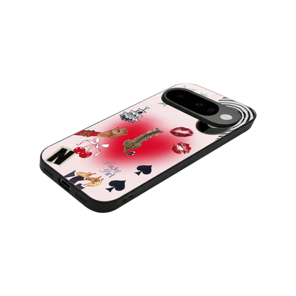 Lucky Charm stylish phone case for google pixel 10 | glossy glass and slim fit