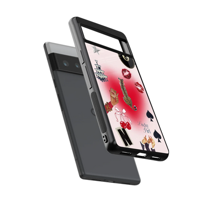 Lucky Charm sleek google pixel 6 pro cover with tempered glass back and TPU edges