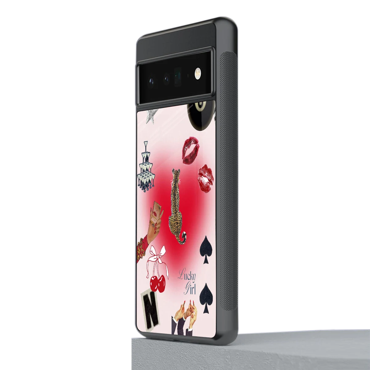 Lucky Charm stylish phone case for google pixel 6 pro | glossy glass and slim fit