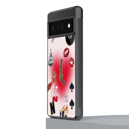 Lucky Charm stylish phone case for google pixel 6 pro | glossy glass and slim fit
