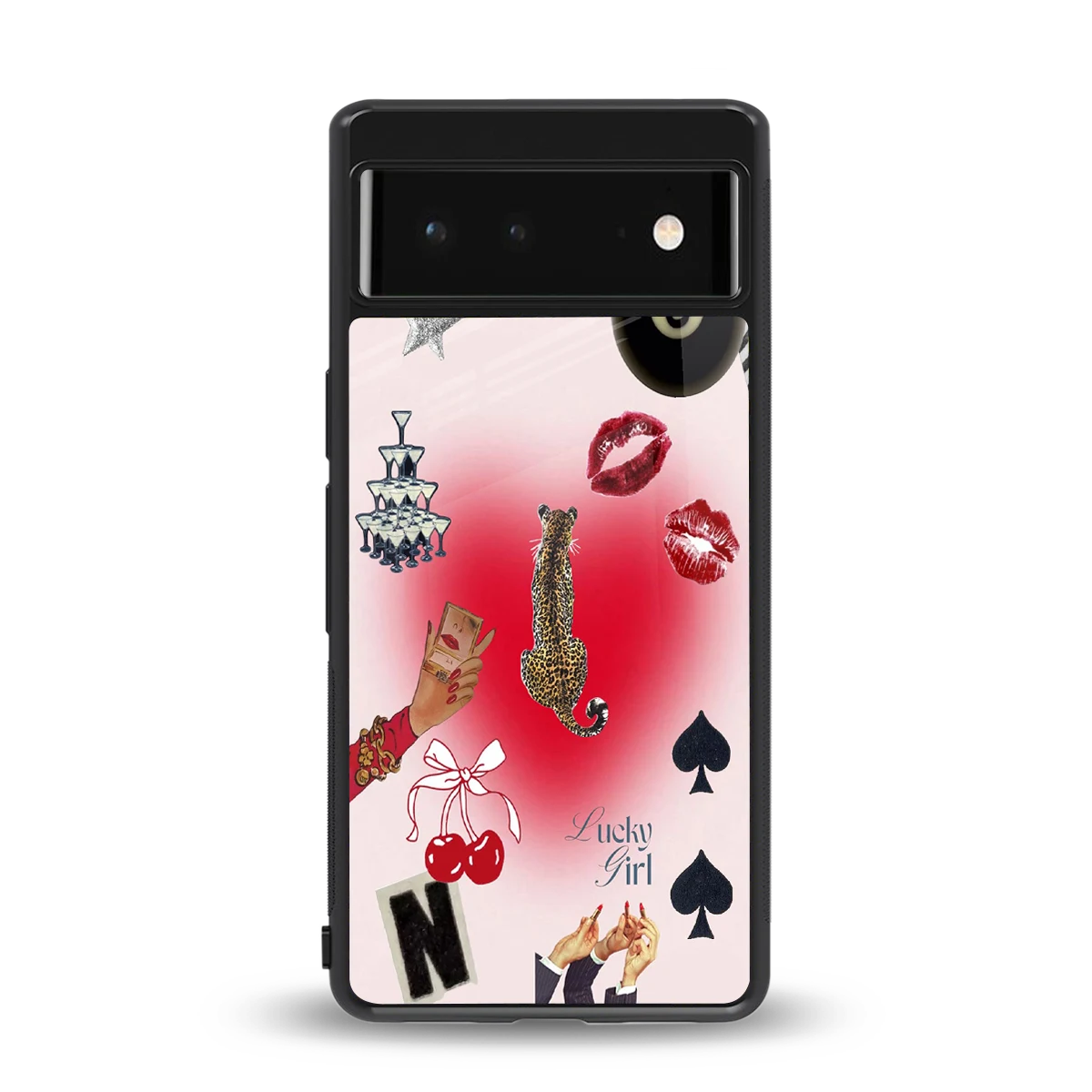 Lucky Charm back phone cover | glass case for google pixel 6a