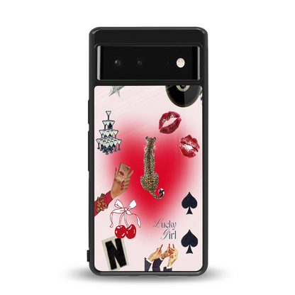 Lucky Charm back phone cover | glass case for google pixel 6a