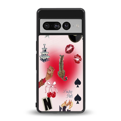 Lucky Charm back phone cover | glass case for google pixel 7 pro