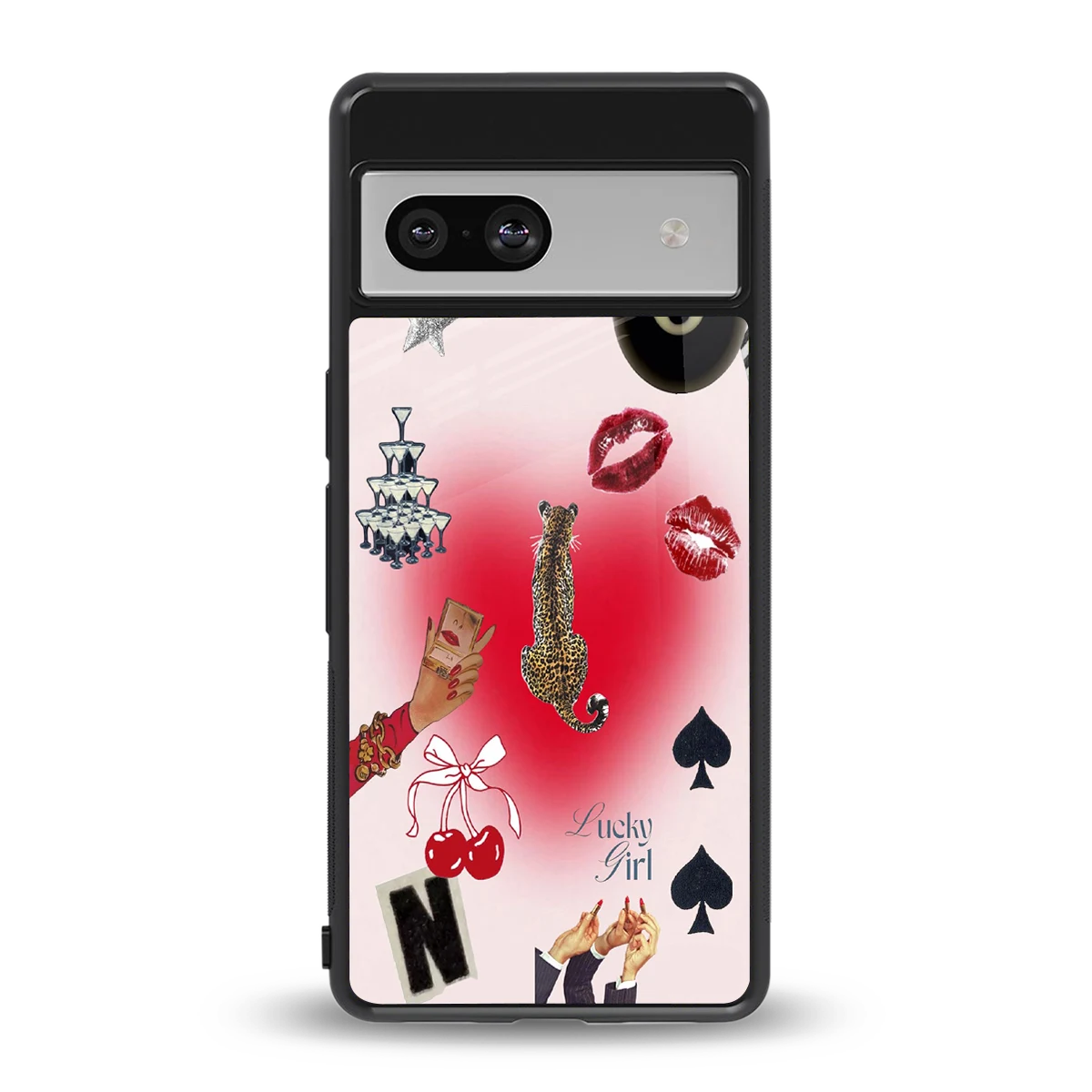 Lucky Charm back phone cover | glass case for google pixel 7a