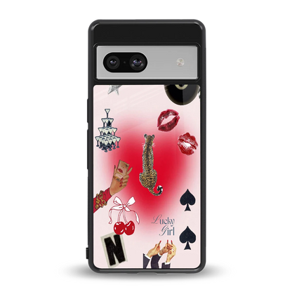 Lucky Charm back phone cover | glass case for google pixel 7
