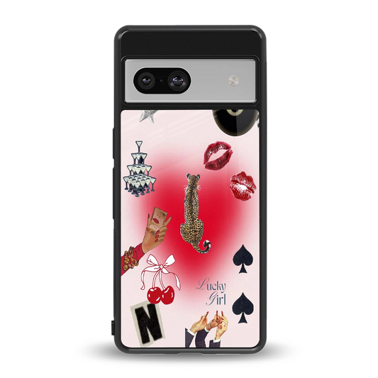 Lucky Charm back phone cover | glass case for google pixel 7