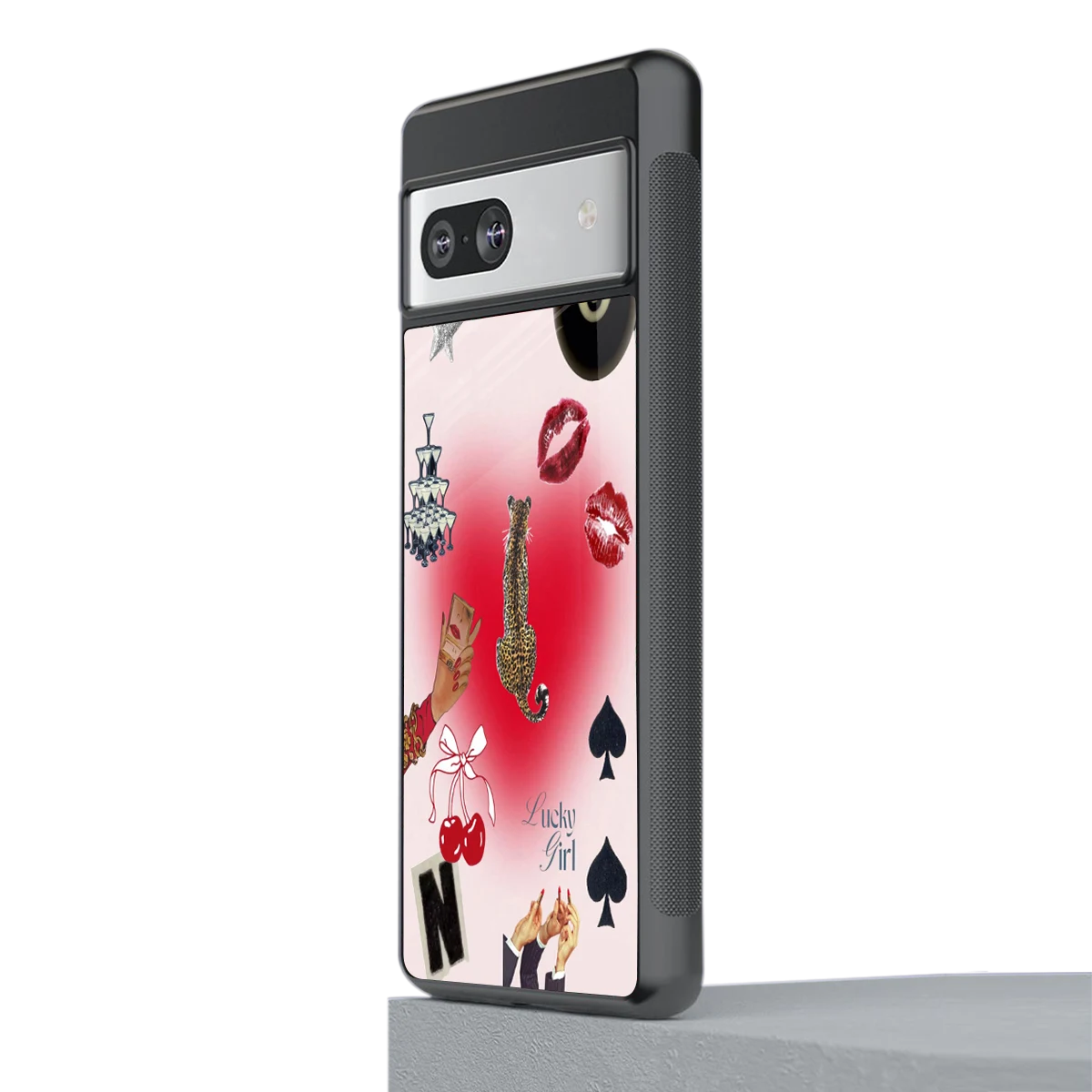 Lucky Charm stylish phone case for google pixel 7 | glossy glass and slim fit