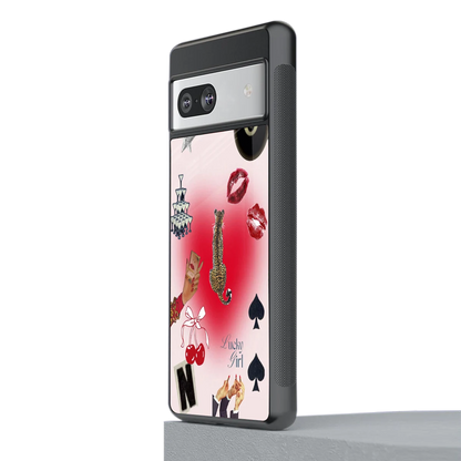 Lucky Charm stylish phone case for google pixel 7 | glossy glass and slim fit