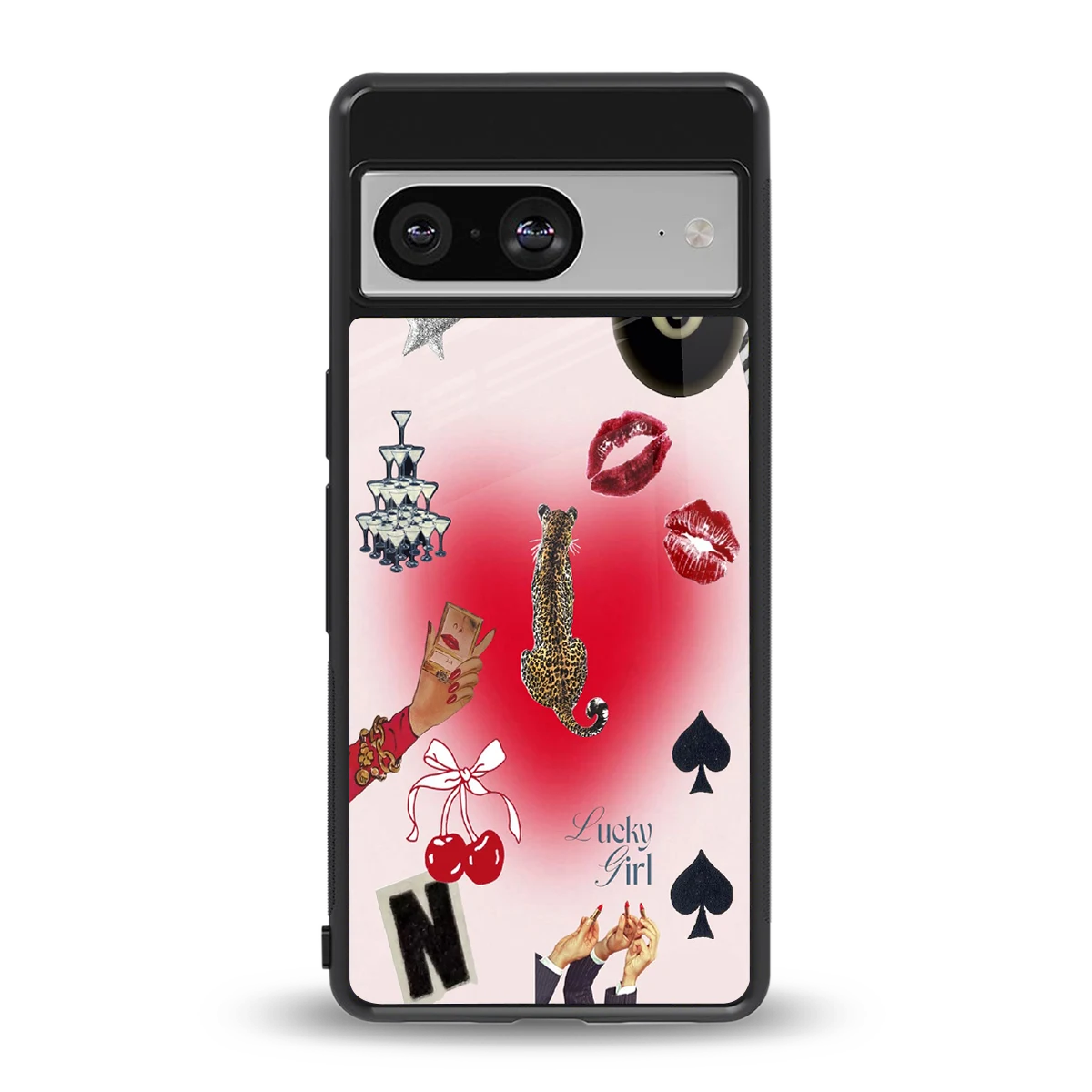 Lucky Charm back phone cover | glass case for google pixel 8