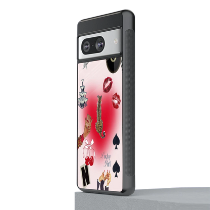Lucky Charm stylish phone case for google pixel 8 | glossy glass and slim fit