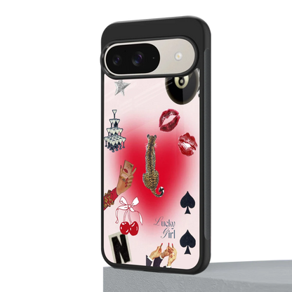 Lucky Charm google pixel 9 mobile cover | shockproof glass phone case