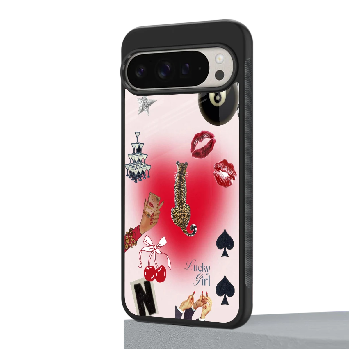Lucky Charm google pixel 9 pro xl mobile cover | shockproof glass phone case