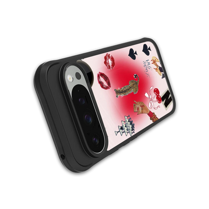 Lucky Charm stylish phone case for google pixel 9 pro xl | glossy glass and slim fit