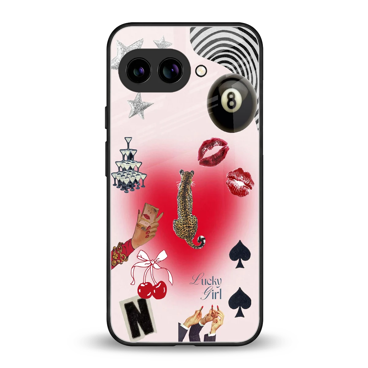 Lucky Charm back phone cover | glass case for google pixel 9a