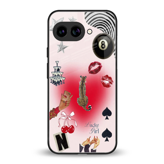 Lucky Charm back phone cover | glass case for google pixel 10a