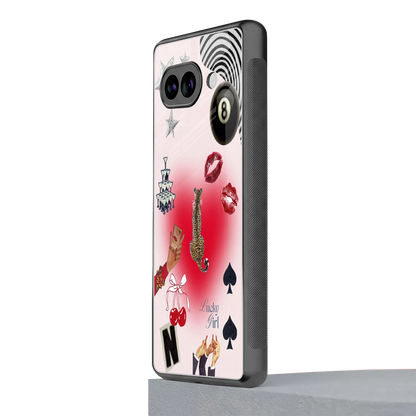 Lucky Charm google pixel 9a mobile cover | shockproof glass phone case