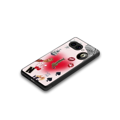 Lucky Charm stylish phone case for google pixel 9a | glossy glass and slim fit