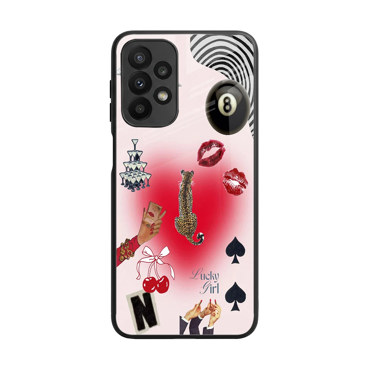 Lucky Charm back phone cover | glass case for samsung galaxy a23