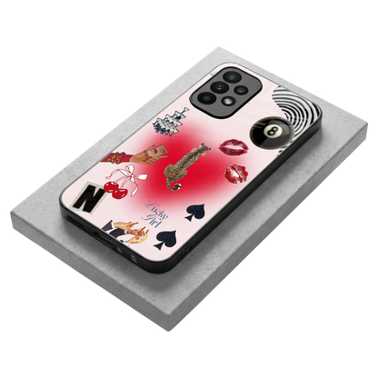 Lucky Charm stylish phone case for samsung galaxy a23 | glossy glass and slim fit