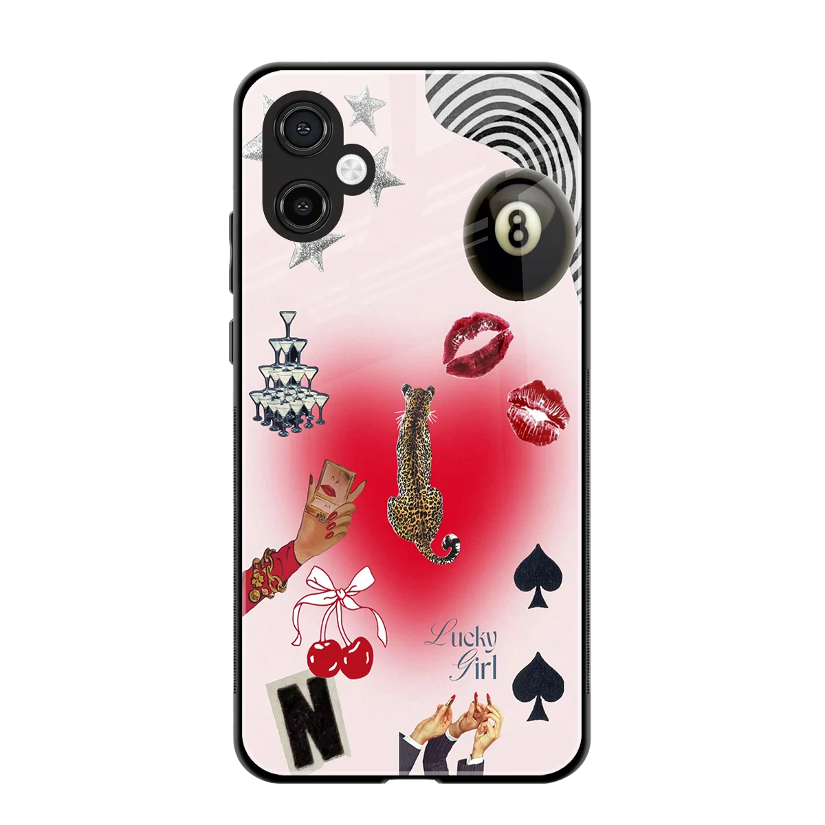 Lucky Charm back phone cover | glass case for samsung galaxy a06 5g