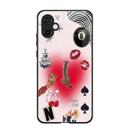 Lucky Charm back phone cover | glass case for samsung galaxy a06 5g