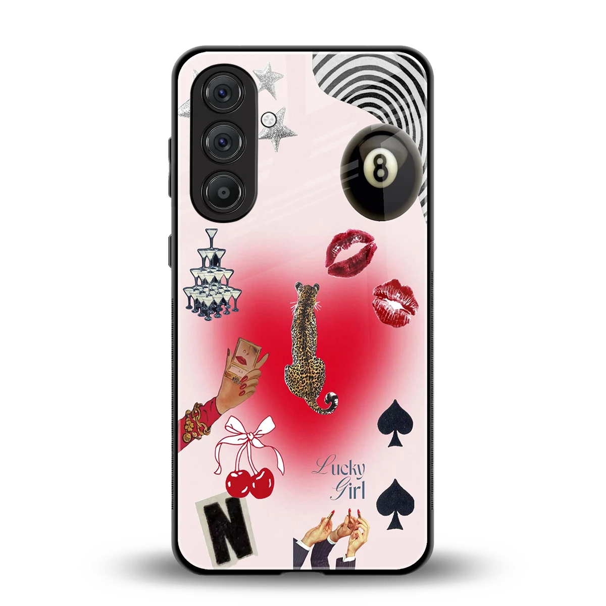 Lucky Charm back phone cover | glass case for samsung galaxy a55 5g