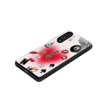 Lucky Charm stylish phone case for samsung galaxy a37 5g | glossy glass and slim fit