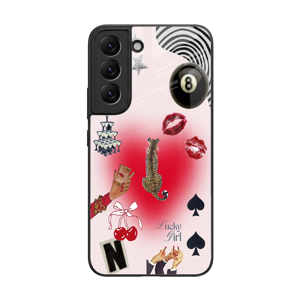 Lucky Charm back phone cover | glass case for samsung galaxy s22