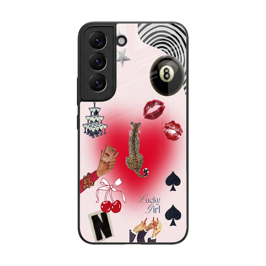 Lucky Charm back phone cover | glass case for samsung galaxy s22