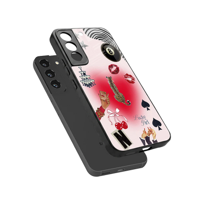 Lucky Charm sleek samsung galaxy s22 cover with tempered glass back and TPU edges