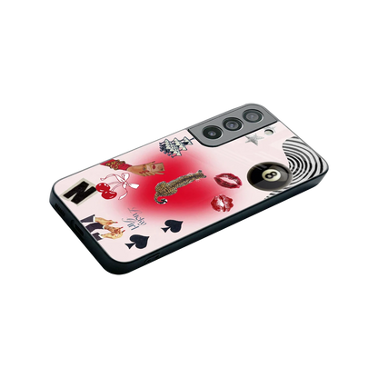 Lucky Charm stylish phone case for samsung galaxy s22 | glossy glass and slim fit