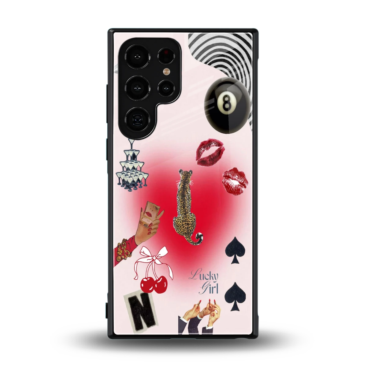 Lucky Charm back phone cover | glass case for samsung galaxy s24 ultra