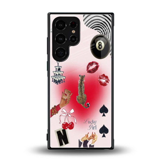 Lucky Charm back phone cover | glass case for samsung galaxy s24 ultra