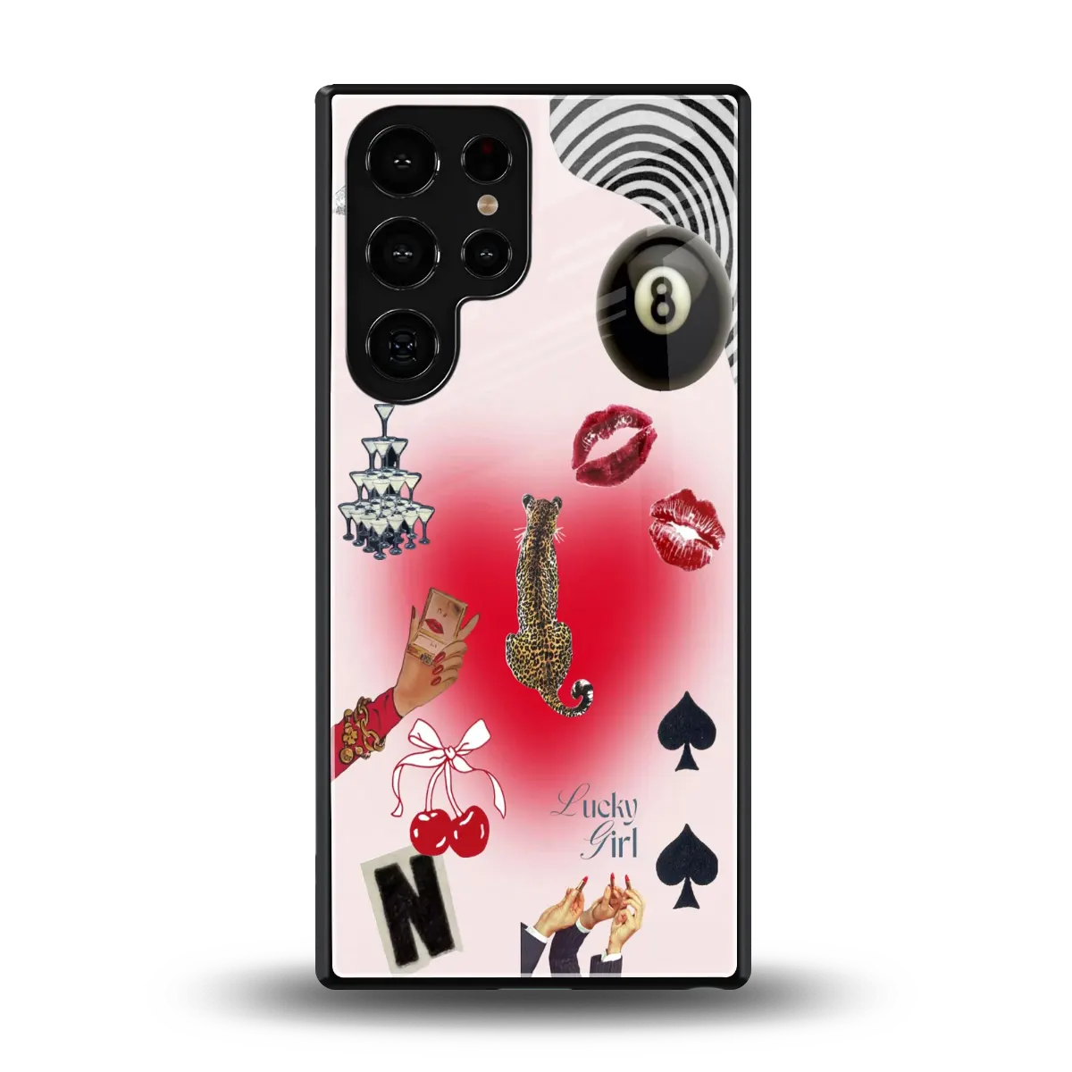 Lucky Charm back phone cover | glass case for samsung galaxy s25 ultra