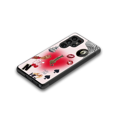 Lucky Charm stylish phone case for samsung galaxy s25 ultra | glossy glass and slim fit