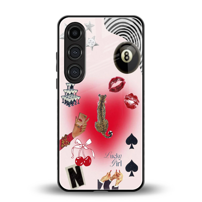Lucky Charm back phone cover | glass case for samsung galaxy s24 fe