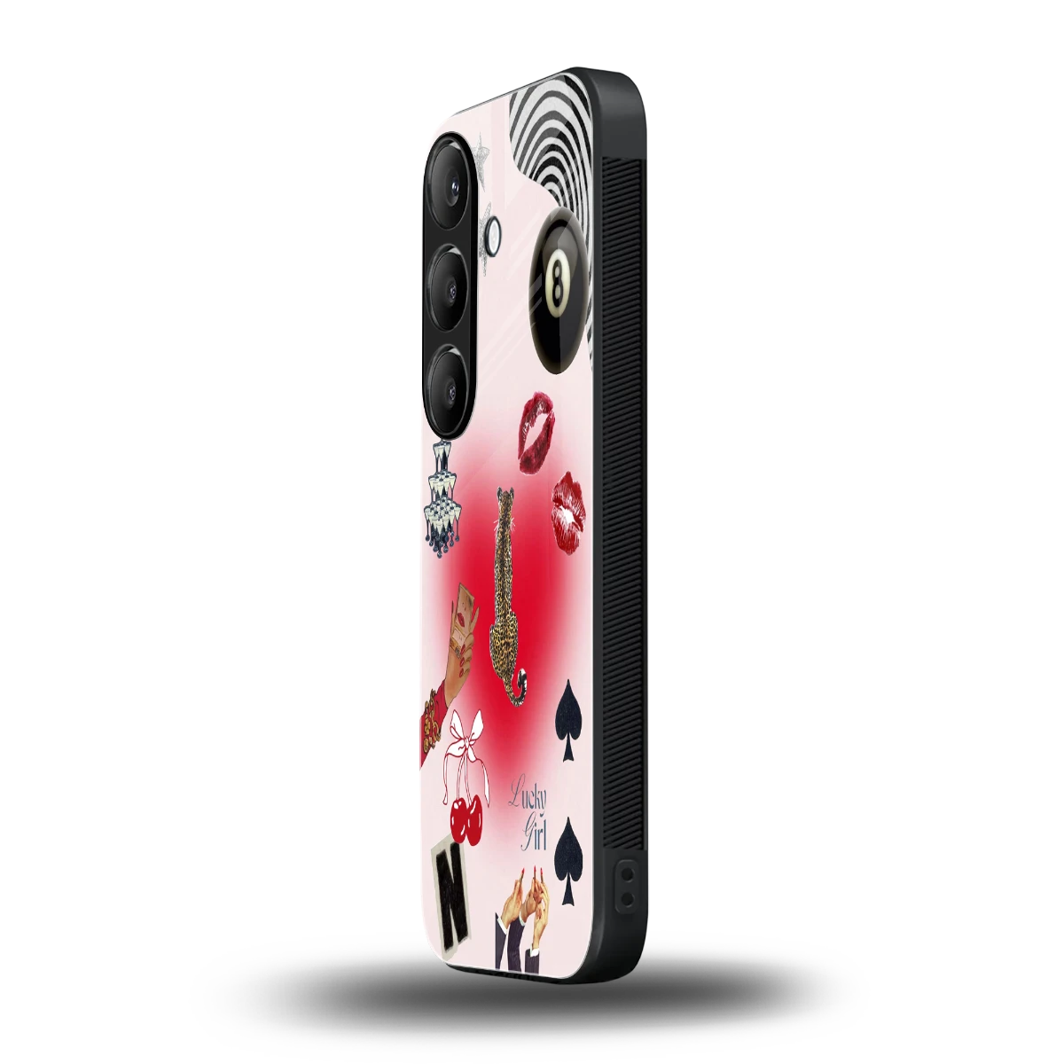 Lucky Charm samsung galaxy s25 fe mobile cover | shockproof glass phone case