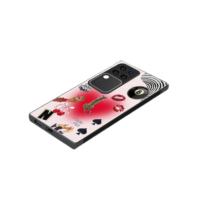 Lucky Charm stylish phone case forvivo v30 pro | glossy glass and slim fit
