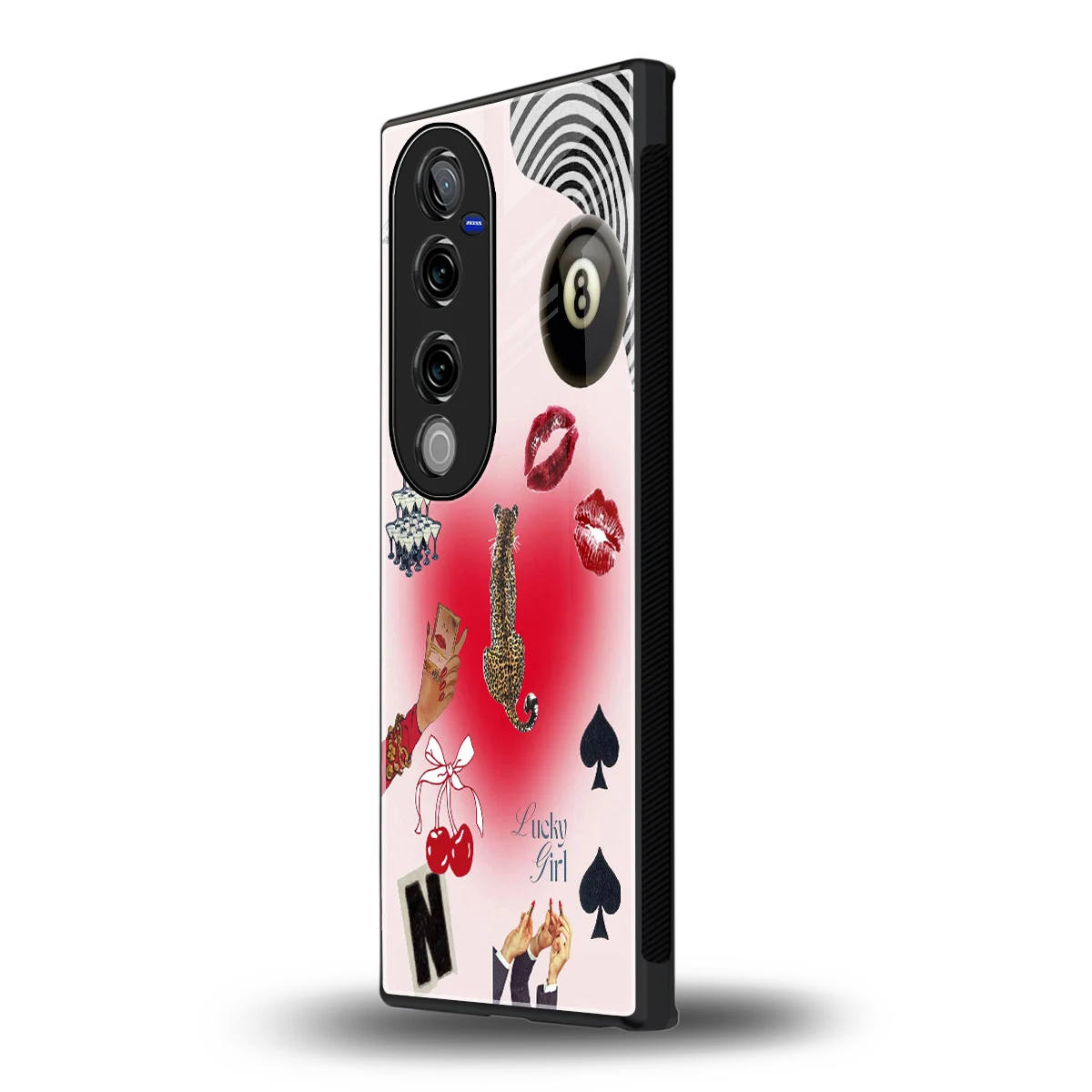 Lucky Charm vivo v40 pro mobile cover | shockproof glass phone case