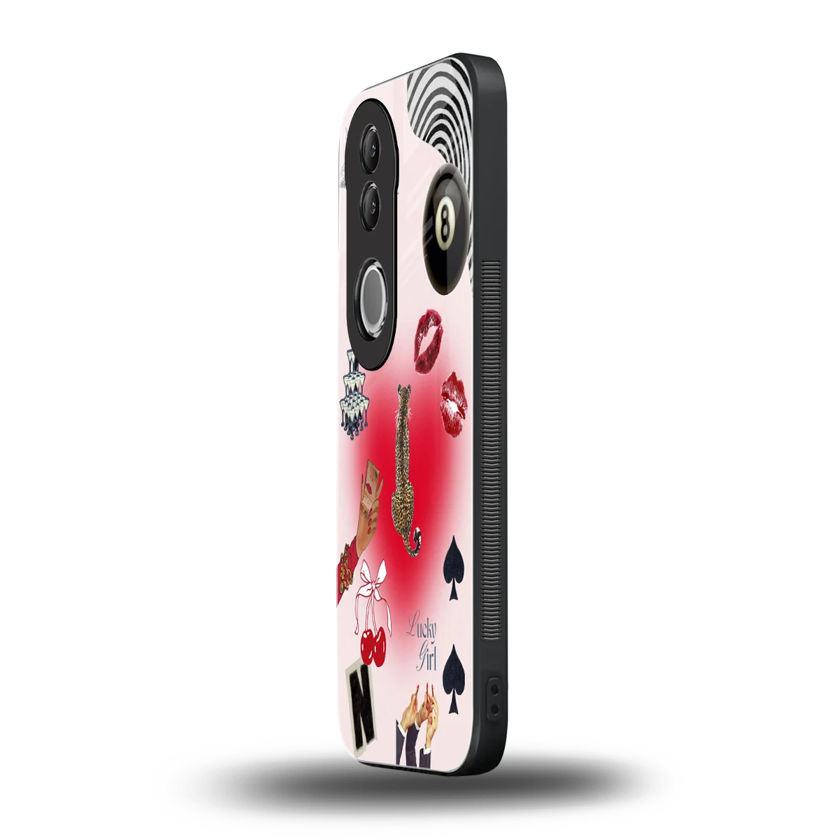 Lucky Charm vivo v50 mobile cover | shockproof glass phone case