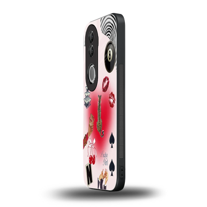 Lucky Charm vivo v50 mobile cover | shockproof glass phone case