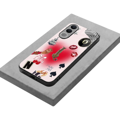 Lucky Charm stylish phone case for vivo v70 fe | glossy glass and slim fit