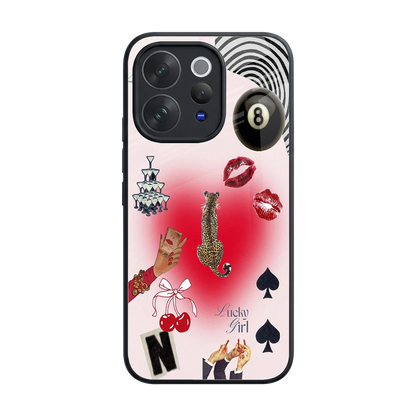 Lucky Charm back phone cover | glass case for vivo v70