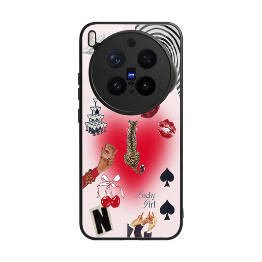 Lucky Charm back phone cover | glass case for vivo x300 pro