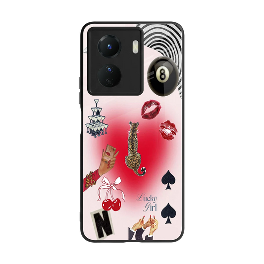 Lucky Charm back phone cover | glass case for vivo y16