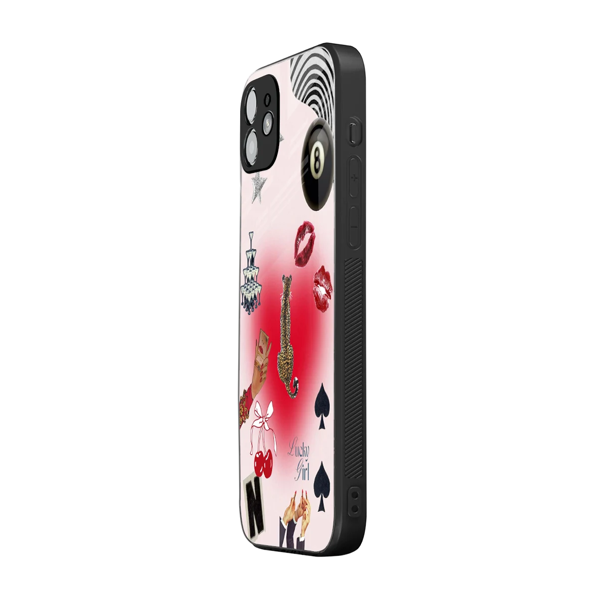 Lucky Charm iphone 12 mobile cover | shockproof glass phone case